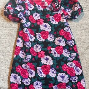 Janie and Jack Pink and Purple Floral Dress